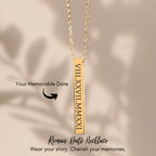 Personalized Roman Numeral Date Necklace OwnPrint