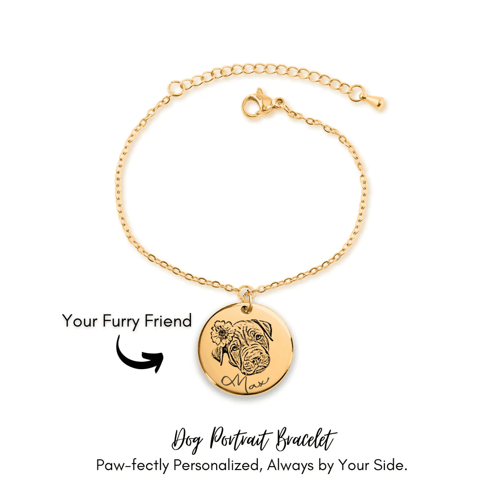 Dog Portrait Bracelet OwnPrint