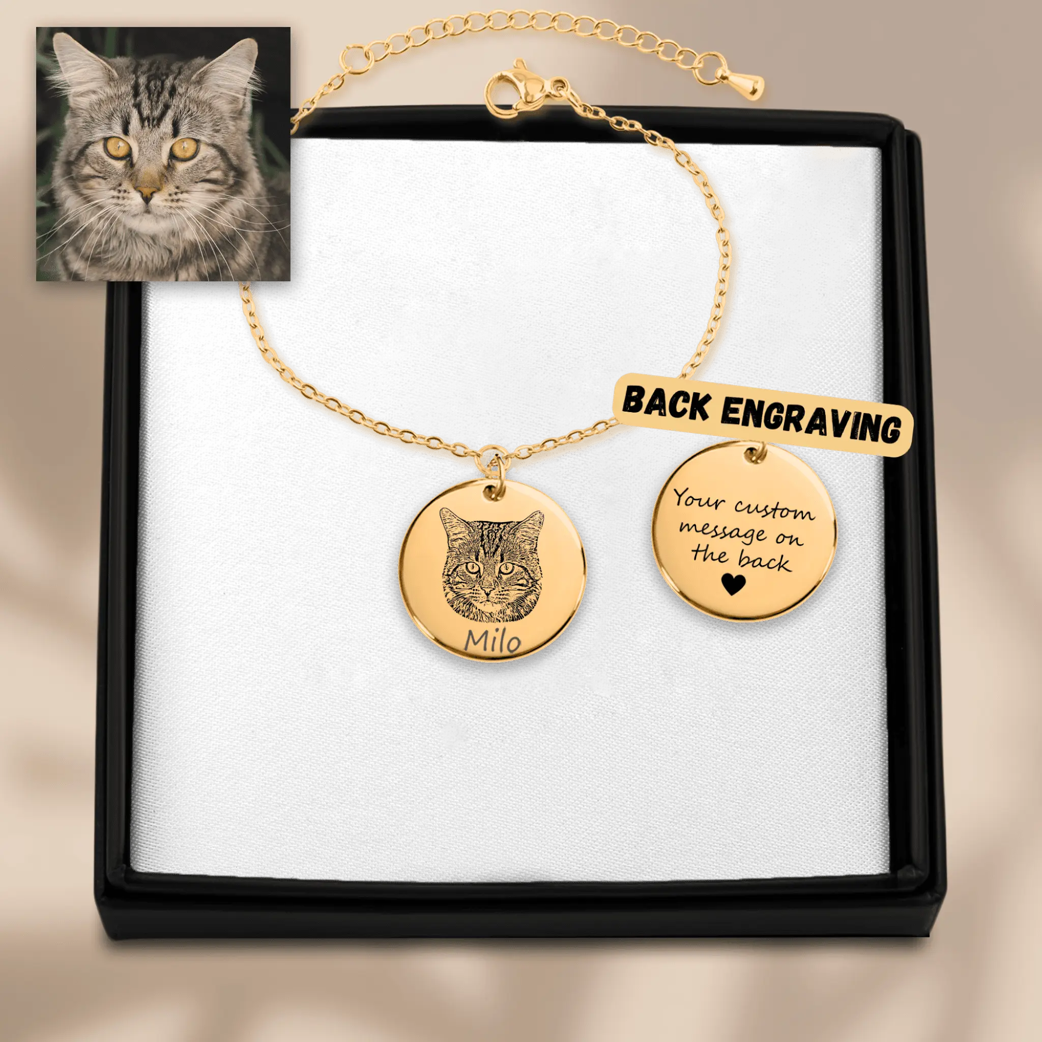 Cat Portrait Bracelet OwnPrint