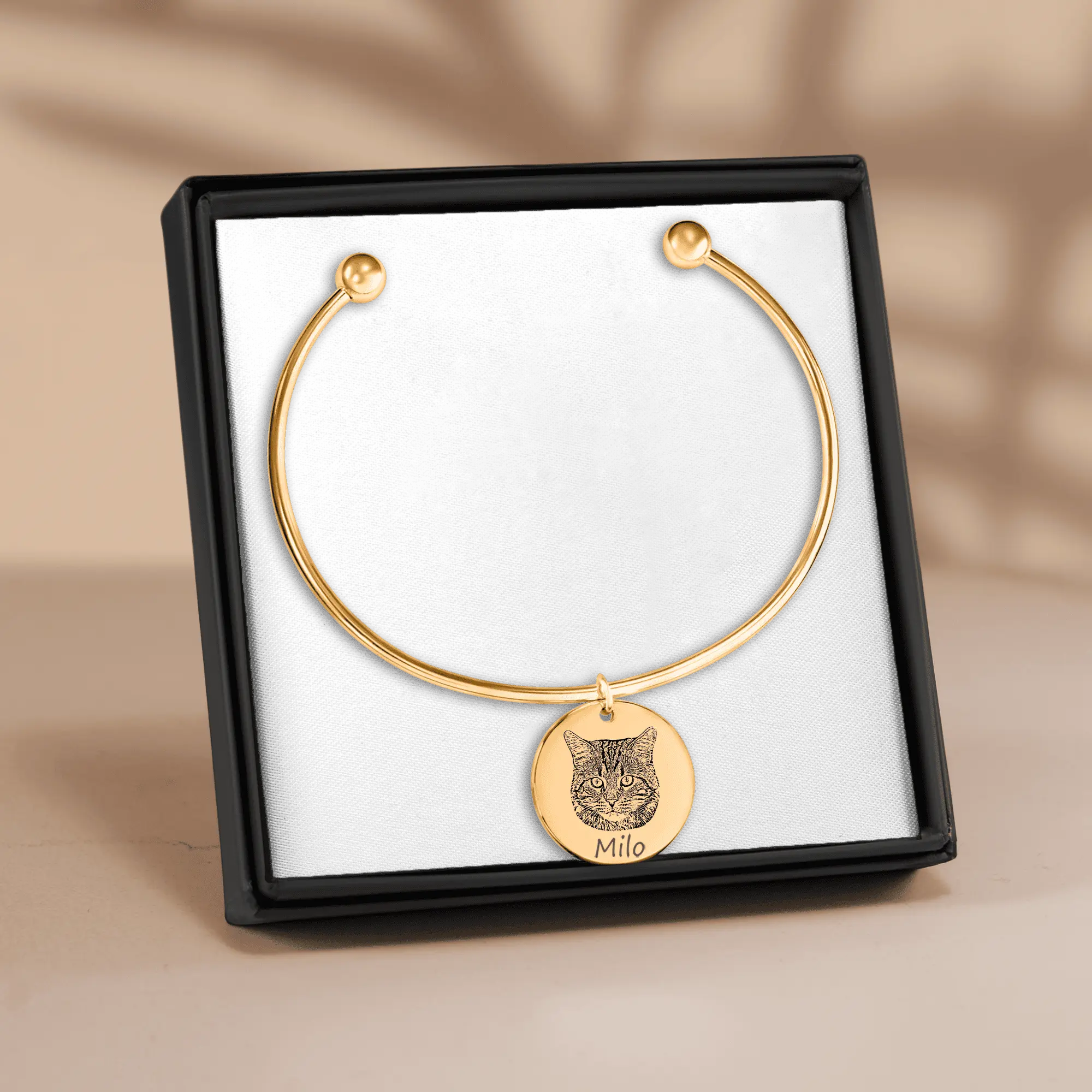 Custom Cat Portrait Bangle OwnPrint