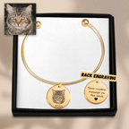 Custom Cat Portrait Bangle OwnPrint