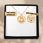 Affirmations Coin Necklace OwnPrint