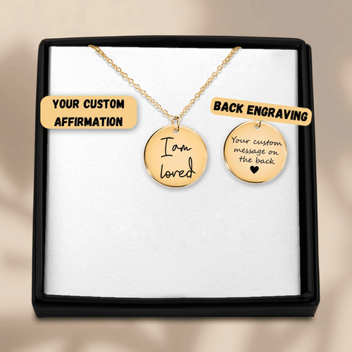 Affirmations Coin Necklace OwnPrint