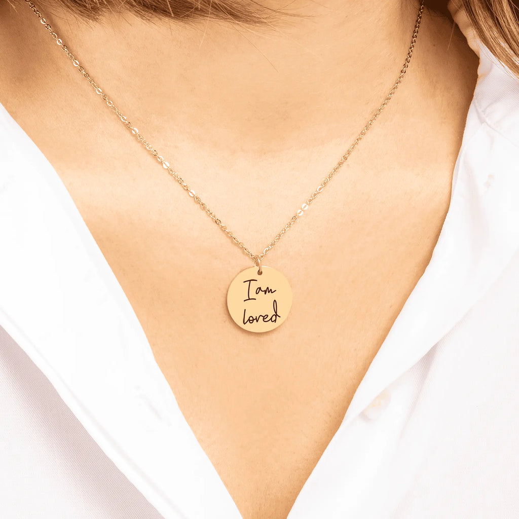 Affirmations Coin Necklace OwnPrint