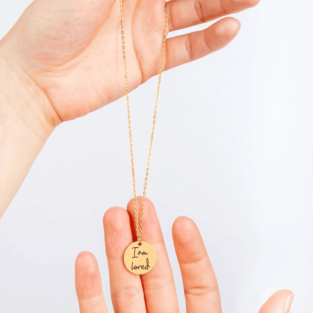 Affirmations Coin Necklace OwnPrint