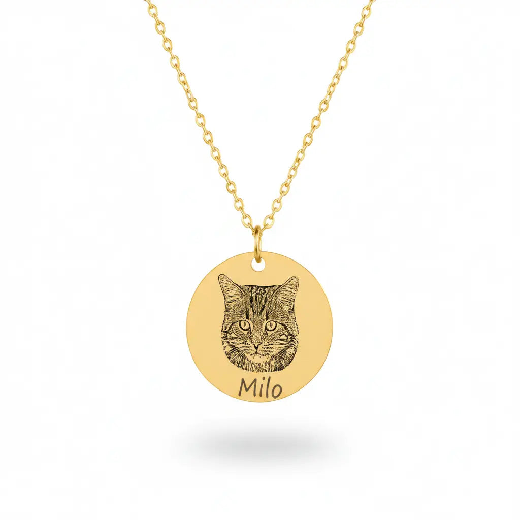Cat Portrait Necklace