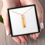 Pet's Name & Paw Print Necklace
